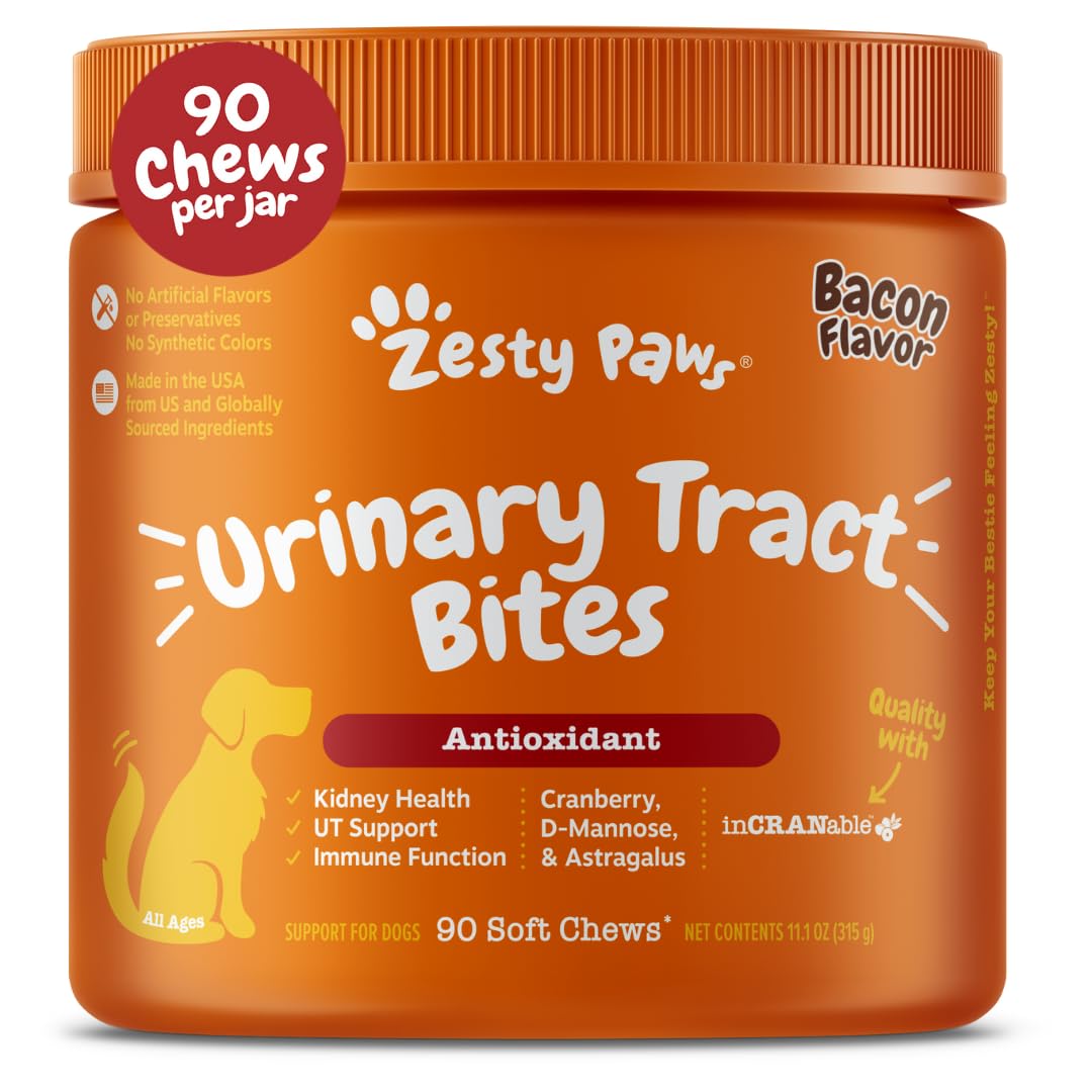 Zesty Paws emballage recto montrant pot et étiquette, facile à identifier