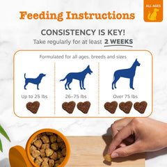 Zesty Paws ingrédients et étiquette détaillant vitamines clés