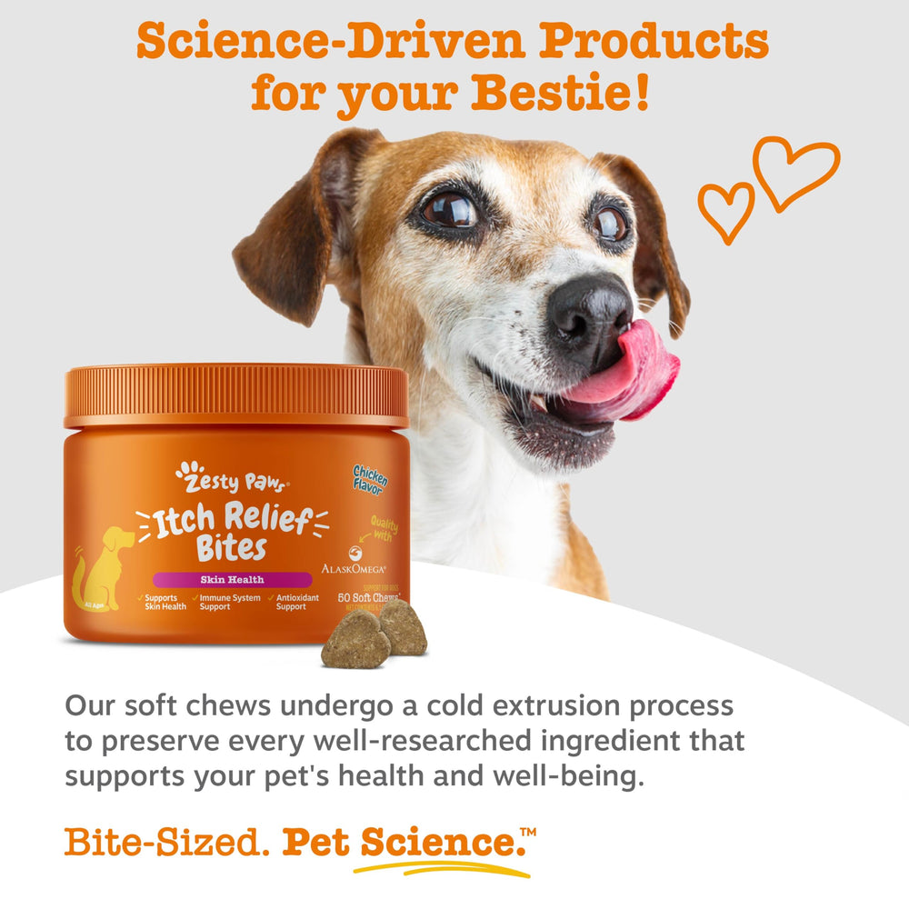 Zesty Paws bouchées dans la main pour dosage simple et pratique
