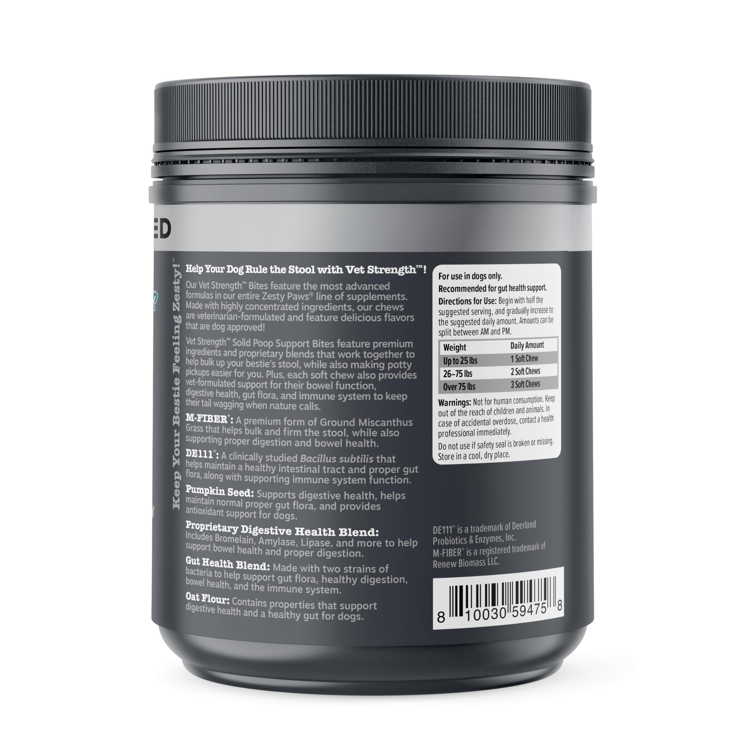 Zesty Paws scène de vie extérieure montrant chien actif et digestion confortable
