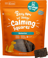 Zesty Paws pot face montrant l'étiquette et informations, utile pour repérer le produit