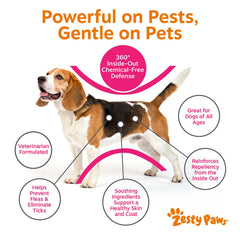 Zesty Paws texture gros plan montrant composition et apparence appétente