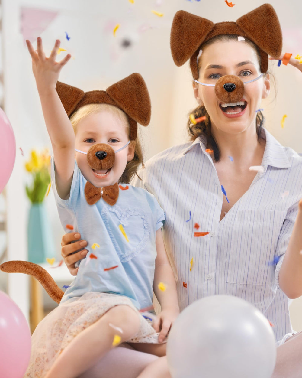 Zhanmai enfant portant l'ensemble chiot prêt pour fête et photos