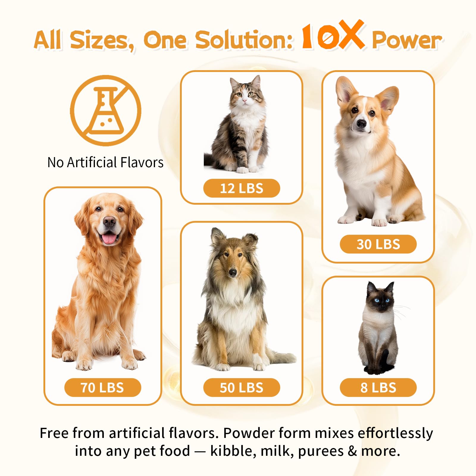 Zhibenon utilisé pour chiot en repas soutenant absorption des nutriments