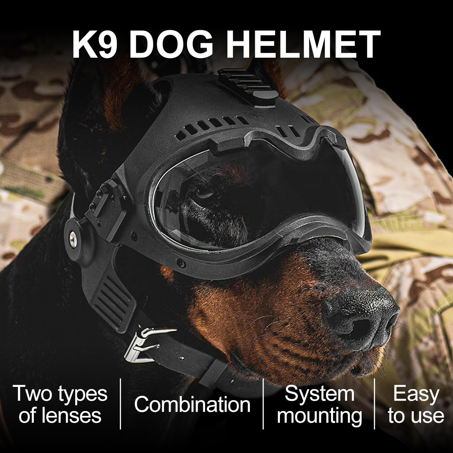 Zhongren casque porté par chien lors d'une sortie sécurise activité