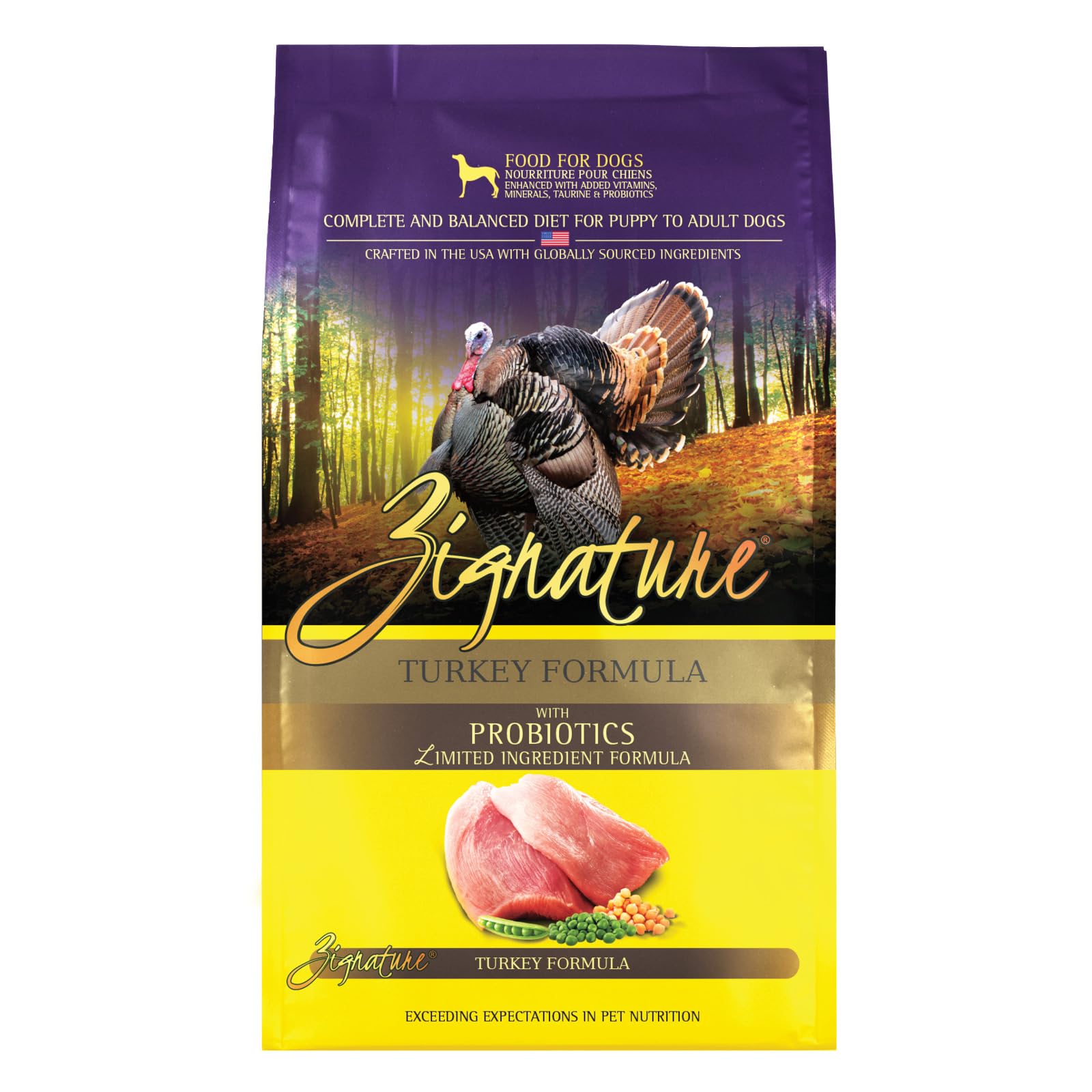 Zignature emballage face montrant la formule dinde et gain de confiance
