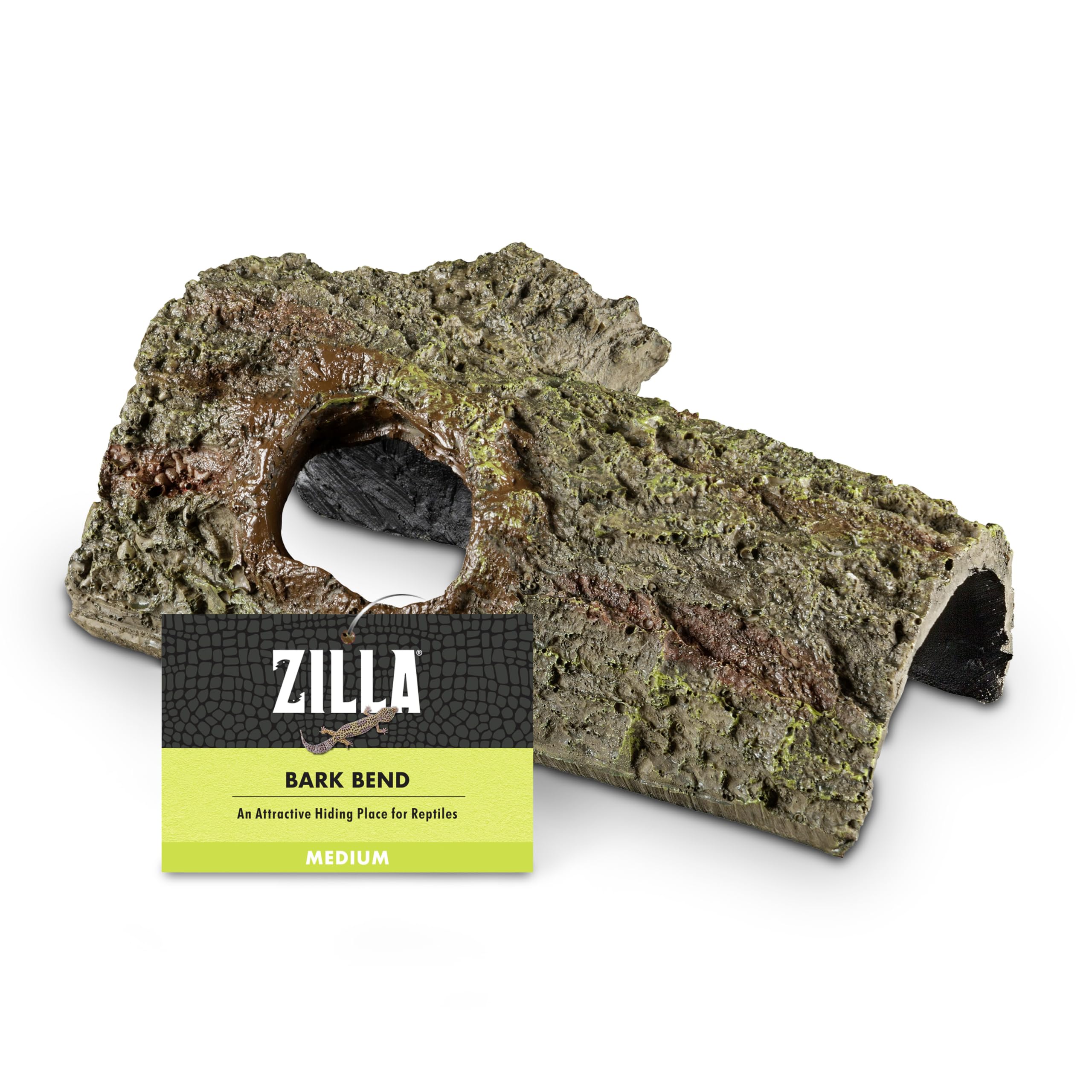 Zilla cachette vue avant montrant l'entrée et sécurité pour reptile