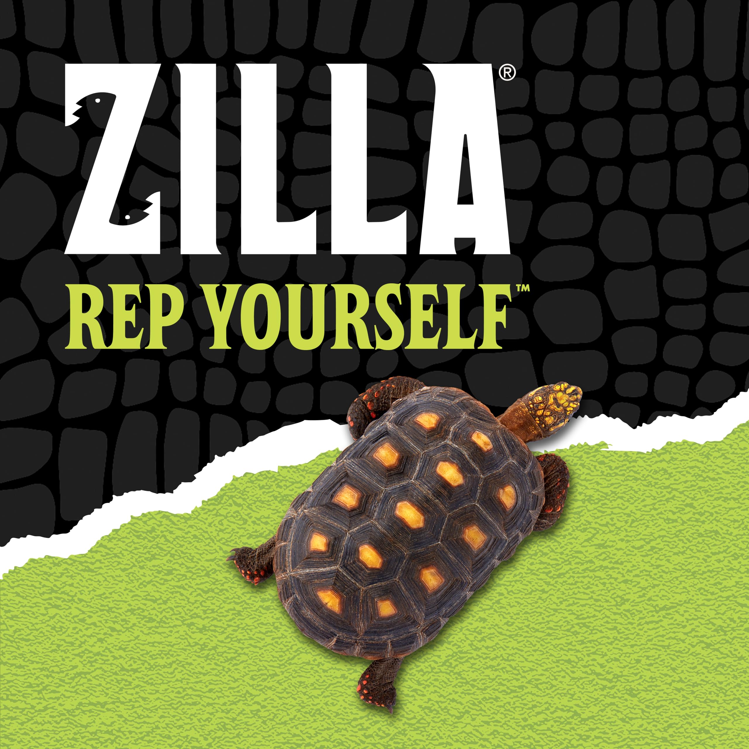 Zilla écorce entourée de plantes décoratives pour réalisme biotope