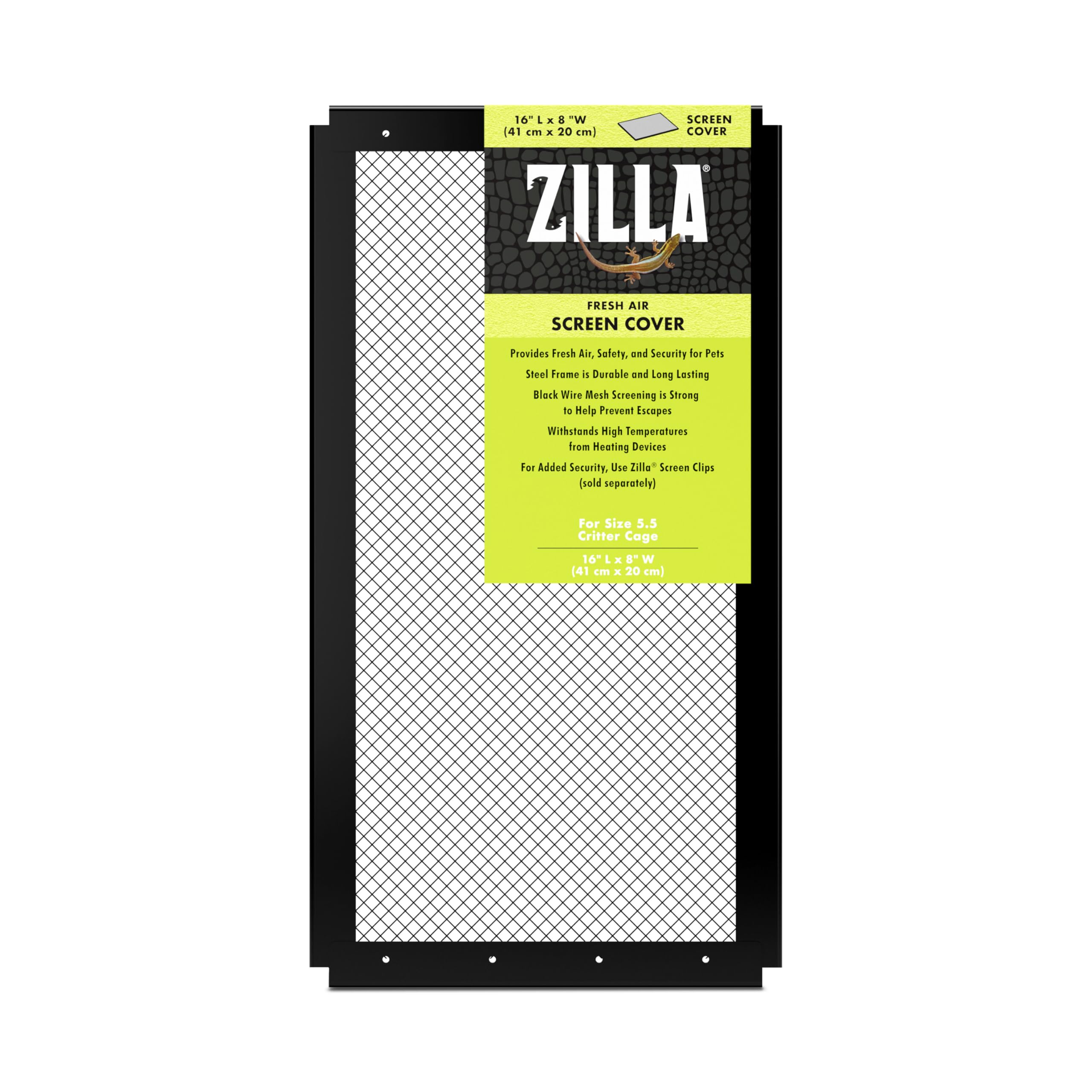 Zilla couverture frontale 16x8 offrant ventilation et sécurité