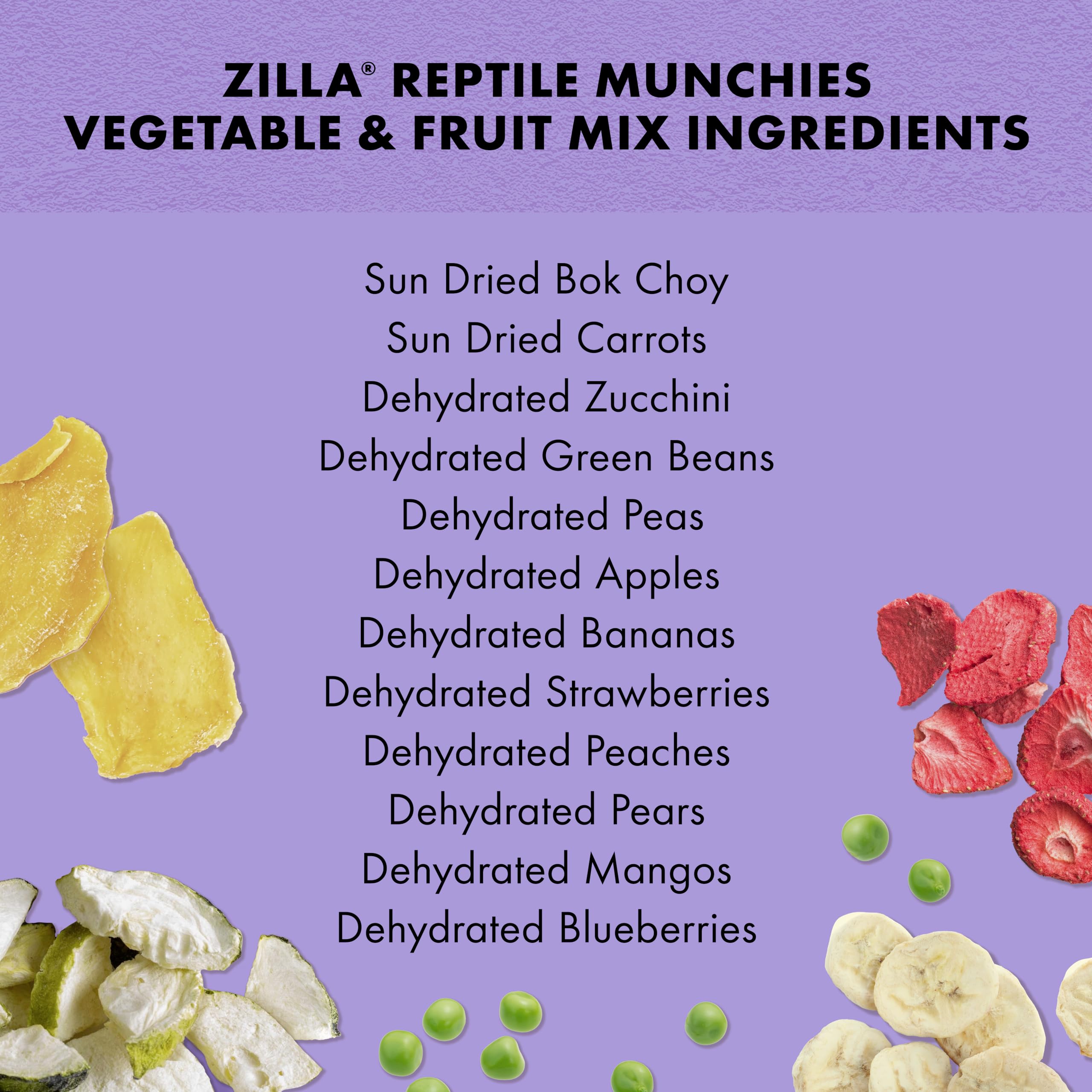 Zilla détail des légumes séchés illustrant apport de fibres