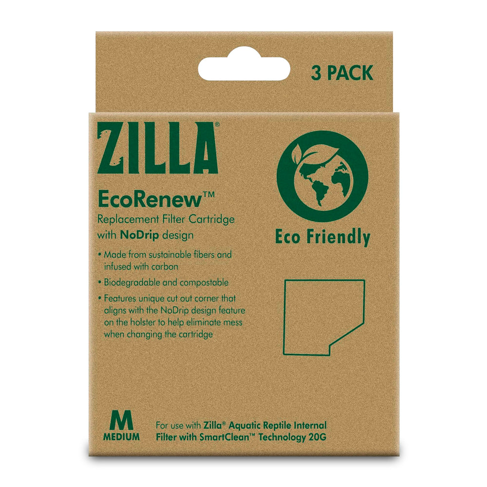 Zilla cartouche EcoRenew face avant montrant emballage écologique et avantages