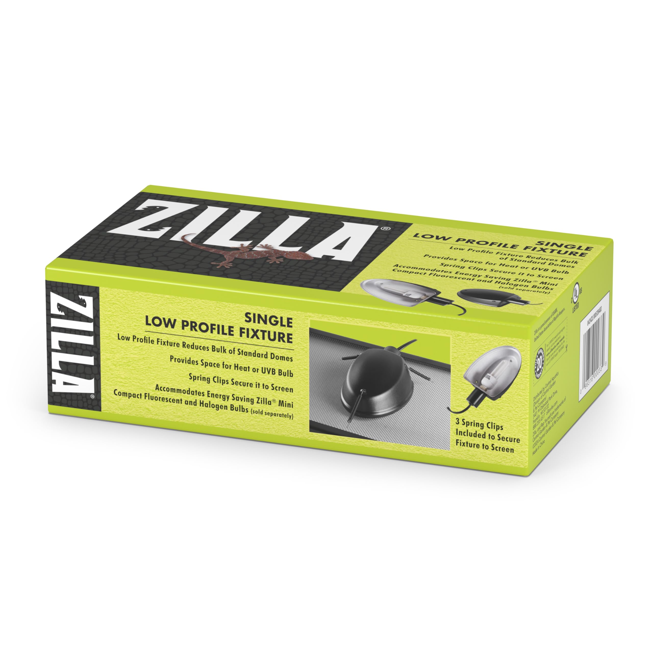 Zilla luminaire face avant montrant maintien propre et discret