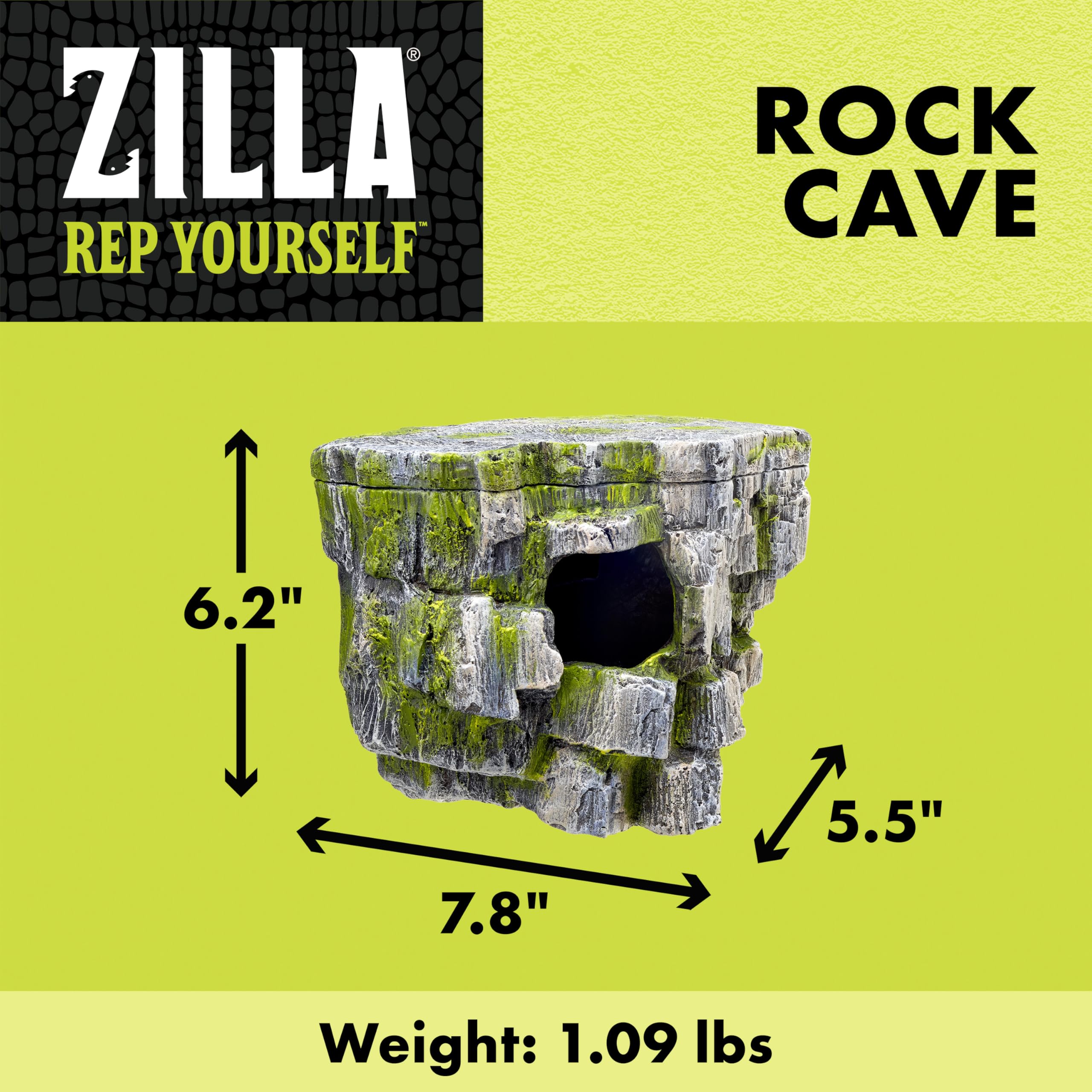 Zilla Rock Cave gros plan texture réaliste offrant camouflage naturel