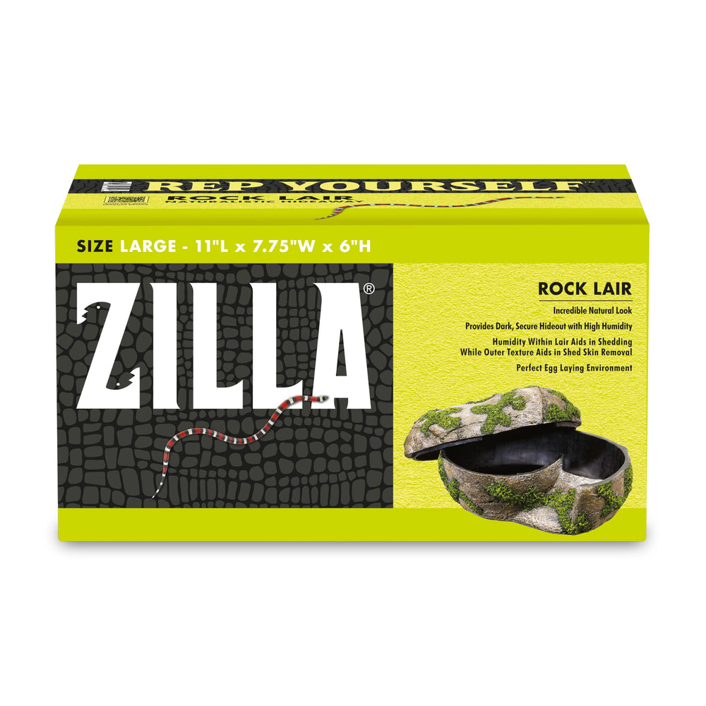 Zilla vue avant du cache rocheux montrant design réaliste et protection