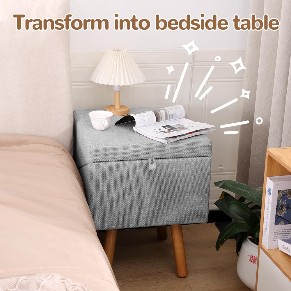 Ziluce plateau transformé en table de chevet gain de place pratique