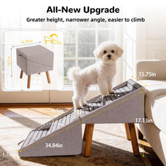 Ziluce chien senior montant la rampe pour montée confortable