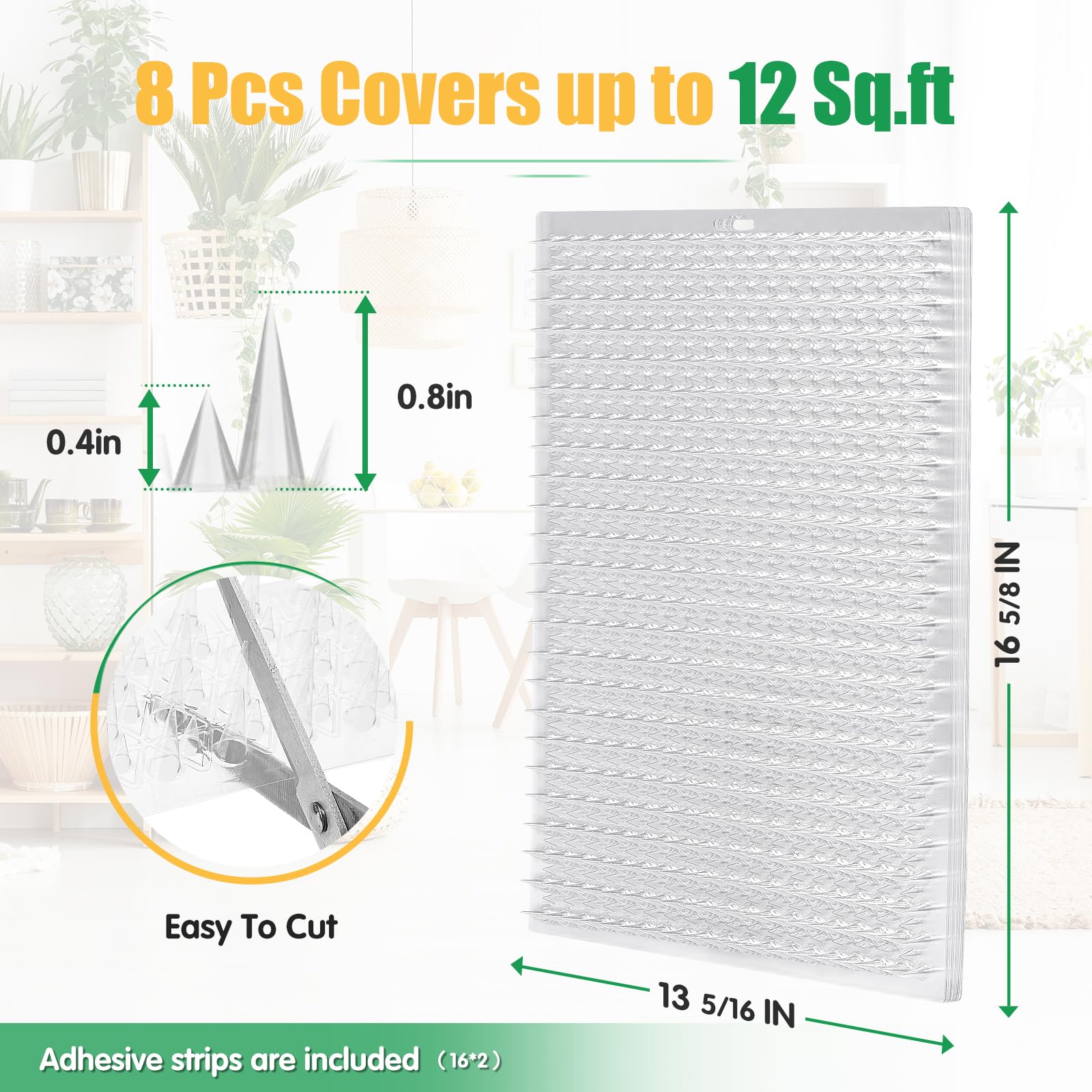 Zipcase tapis installé sur balcon protégeant plantes et mobilier extérieur