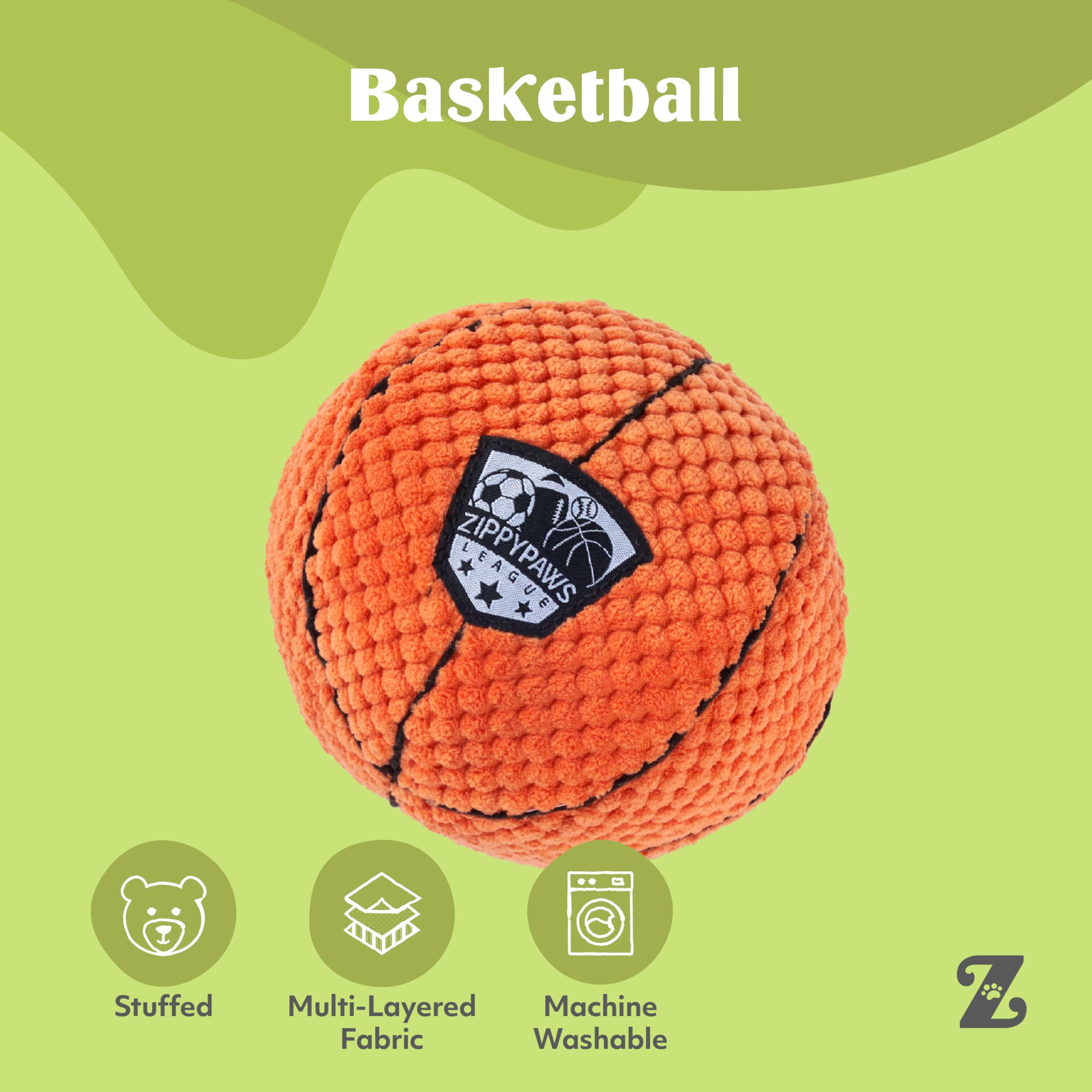 ZippyPaws patch ZippyPaws League en détail, look sportif