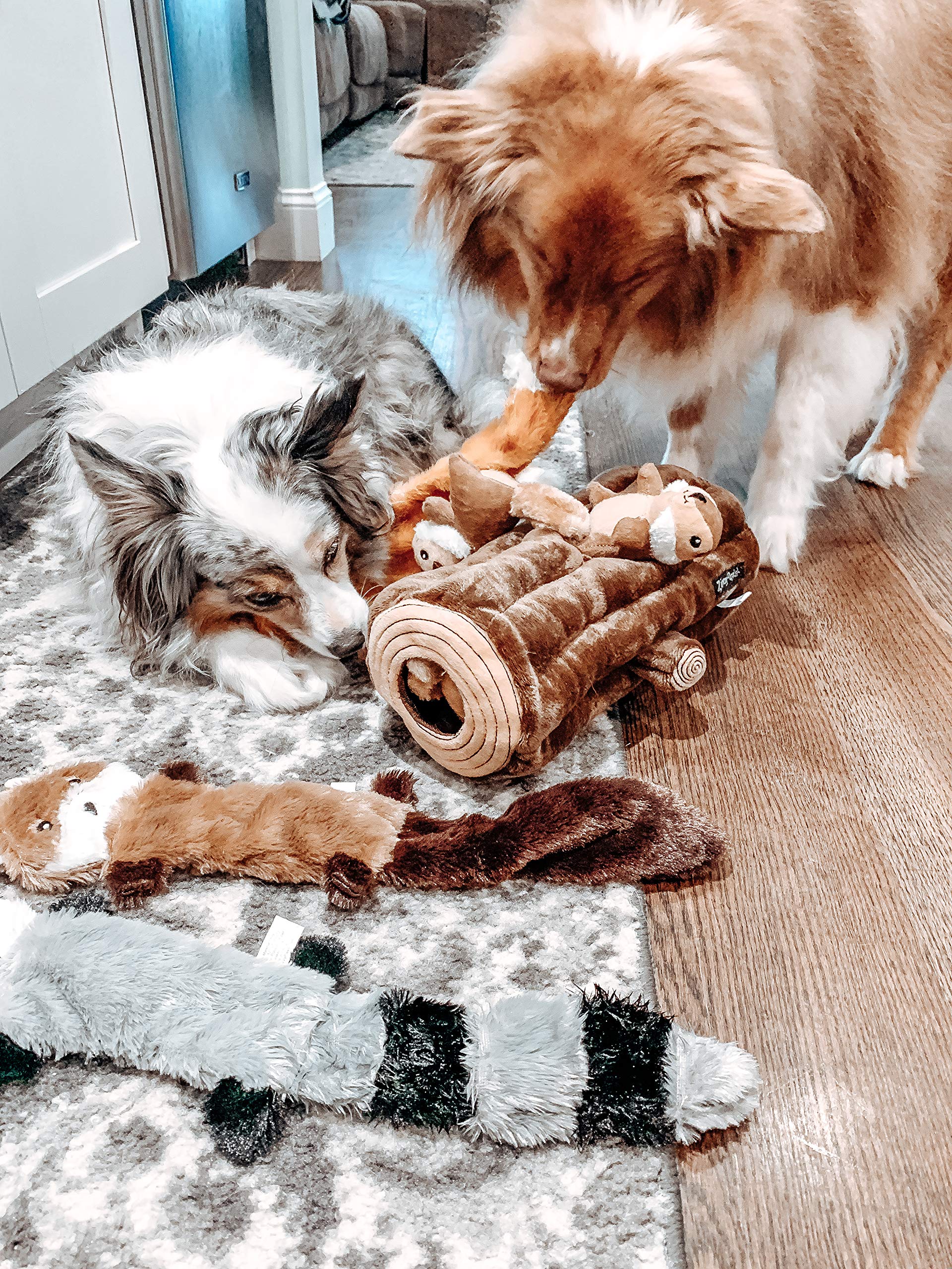 ZippyPaws chiot jouant au burrow pour stimulation mentale sécurisée