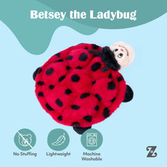 ZippyPaws détail broderie résistant aux morsures et lavages fréquents