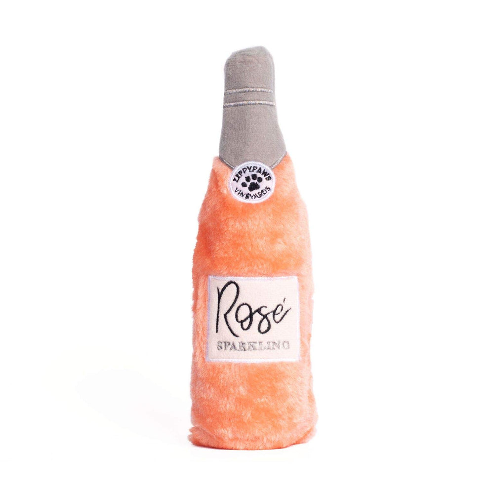 ZippyPaws face du jouet Rosé montrant design et attrait visuel pour jeu