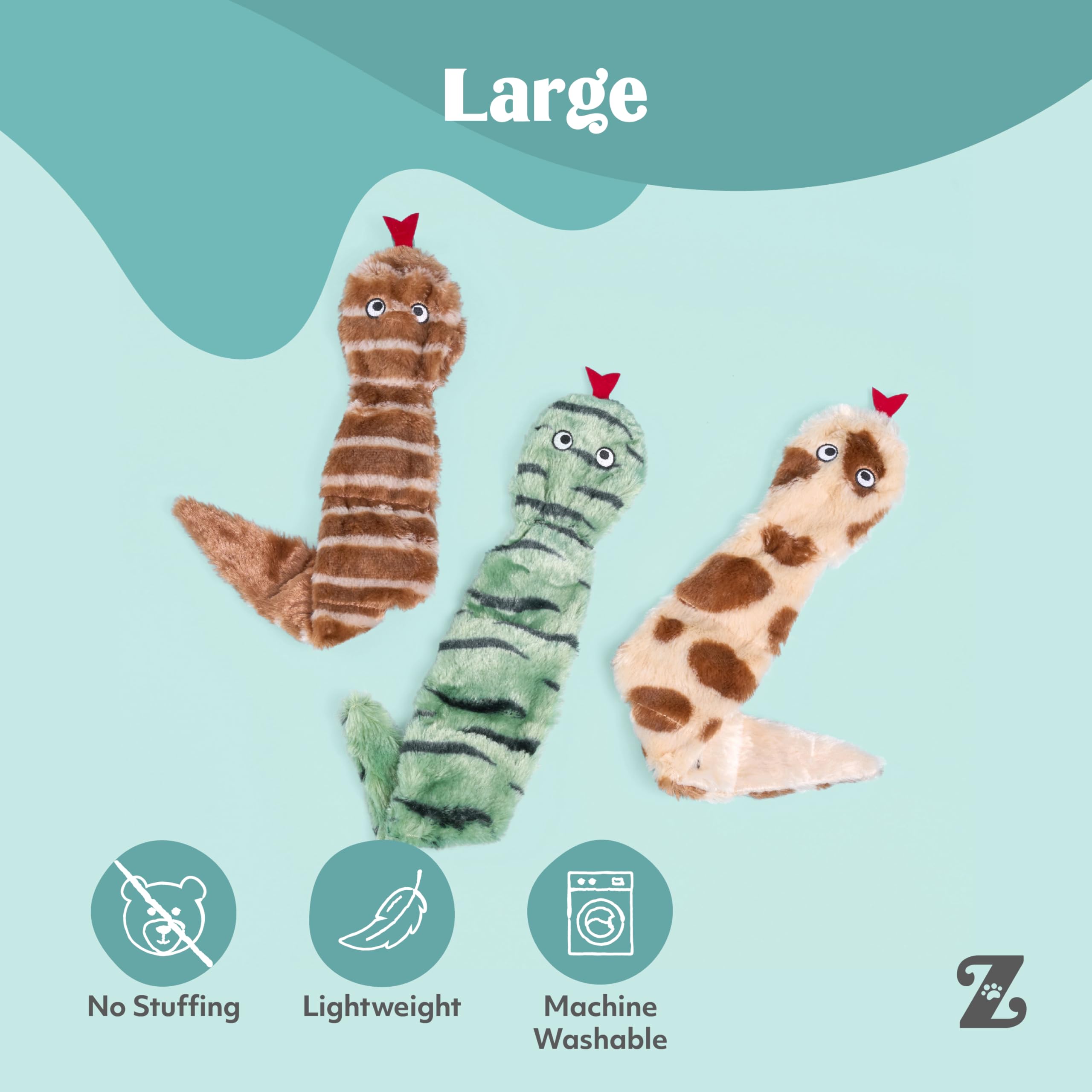 ZippyPaws trio de jouets posé sur tapis pour jeu intérieur sûr