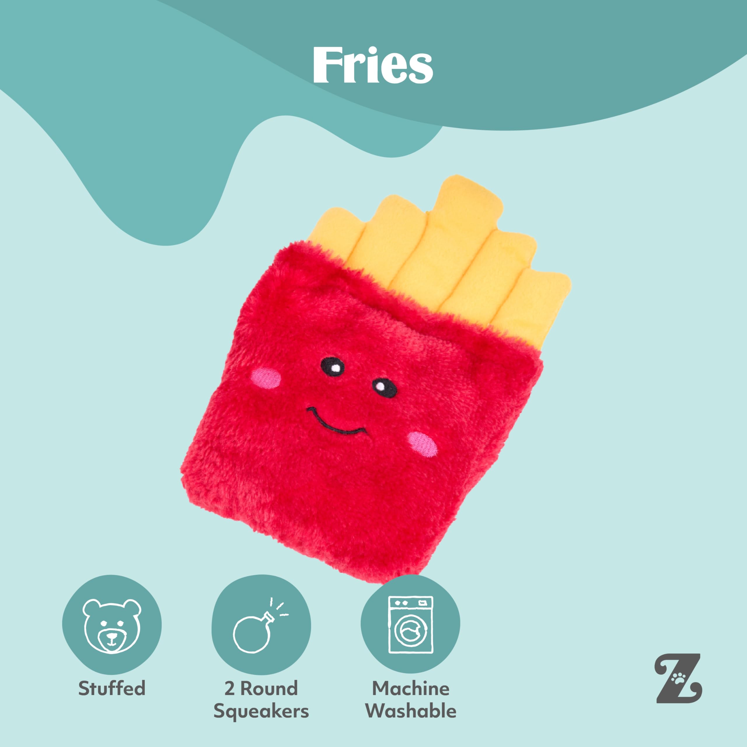 ZippyPaws fries posé dans un bol illustrant jeu d'occupation simple