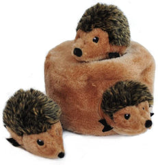 ZippyPaws terrier hérisson vue avant montrant design et ouverture pour jeu