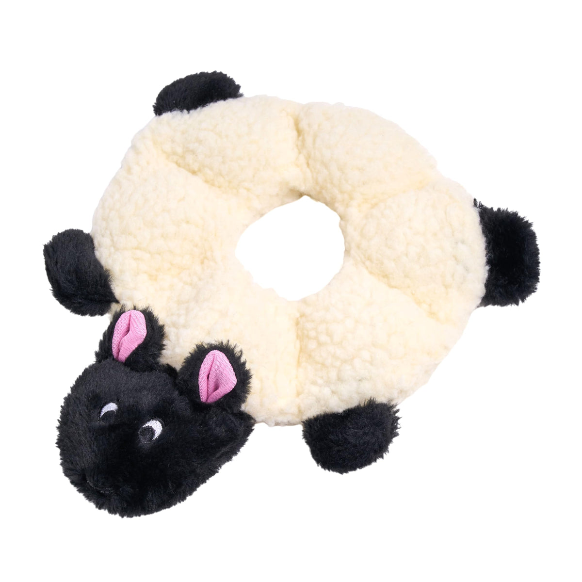 ZippyPaws Loopy Sheep vue avant montrant visage adorable et attrait visuel