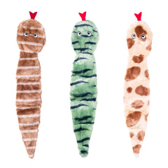 ZippyPaws emballage Desert Snakes montrant le pack de trois jouets propres
