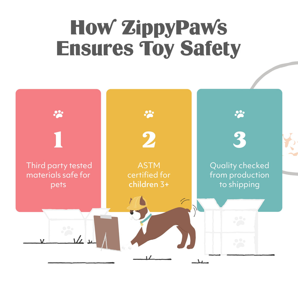 ZippyPaws coupe du rembourrage montrant intérieur moelleux et sûr
