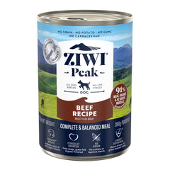 ZIWI pâté bœuf vue avant de la boîte, emballage éthique visible