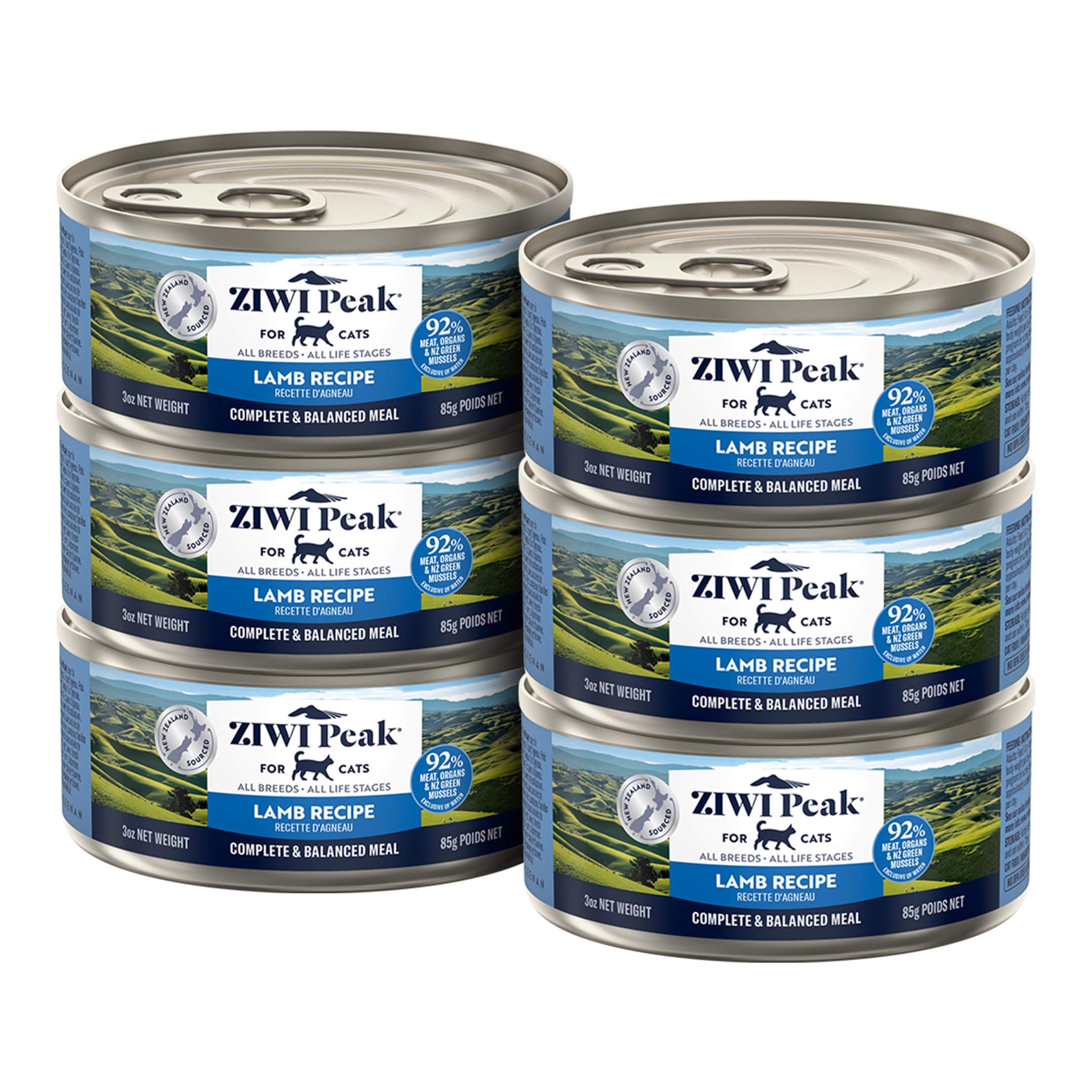 ZIWI packaging avant agneau montrant boîte et étiquette, confiance d'origine