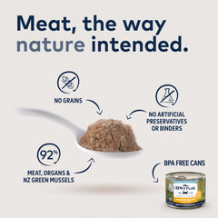 ZIWI gros plan sur la texture pâté poulet, visibilité d'humidité et appétence accrue