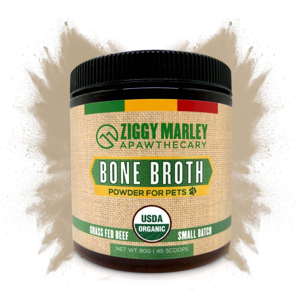 ZMA PETS Ziggy Marley emballage avant montrant le produit bio et pratique