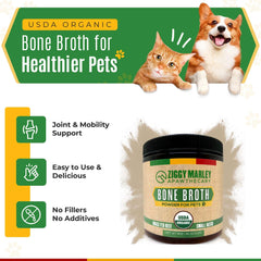 ZMA PETS Ziggy Marley gros plan de la poudre, texture fine bénéfique