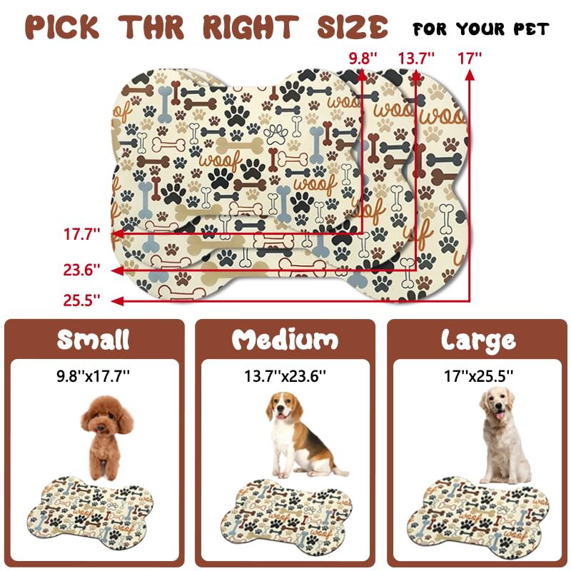 Zoeeya comparaison taille 19x12 pouces adapté aux gamelles