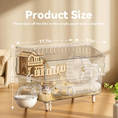 Zofibe roue 18 cm installée, exercice silencieux pour hamsters