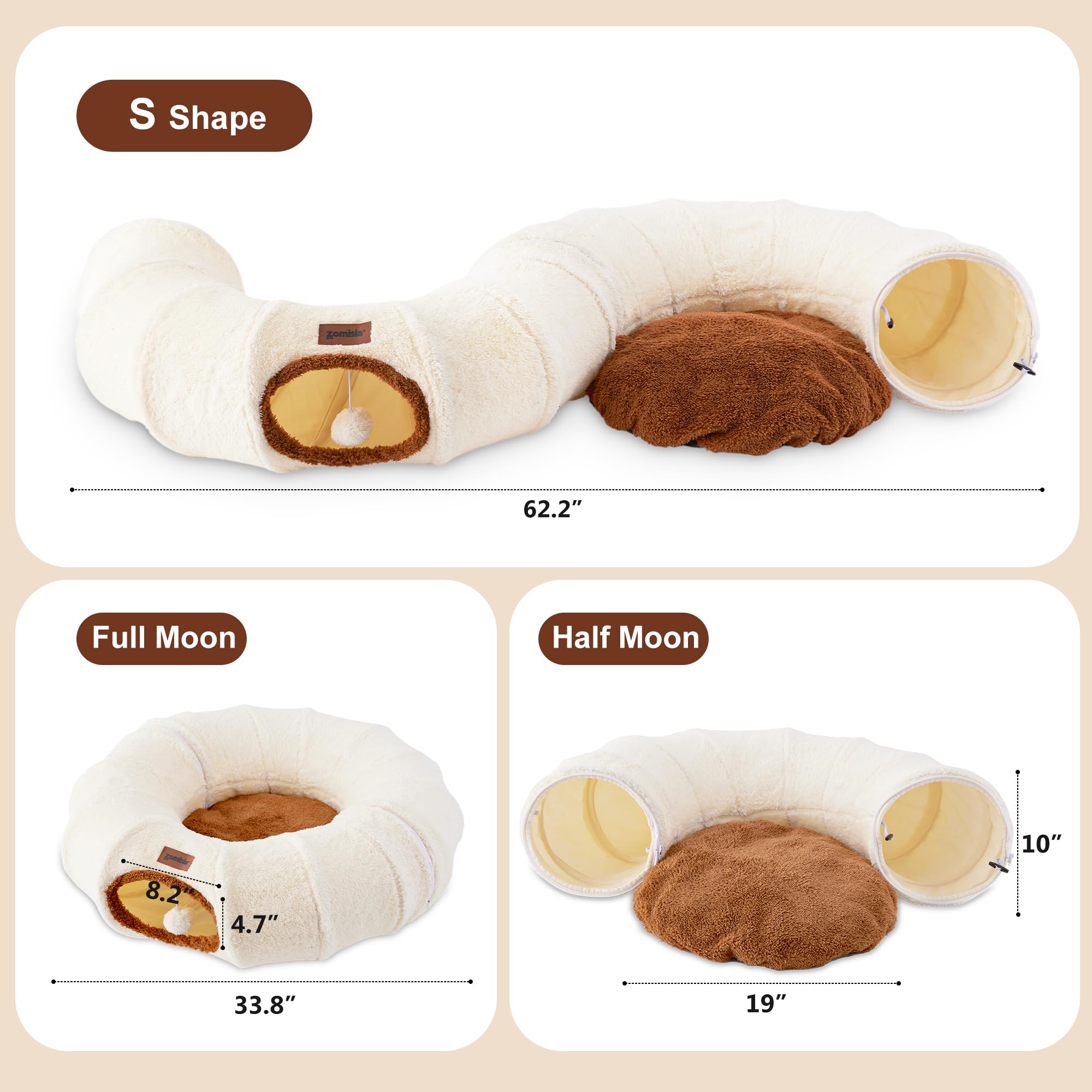 ZOMISIA coussin amovible extrait montrant facilité de lavage et confort