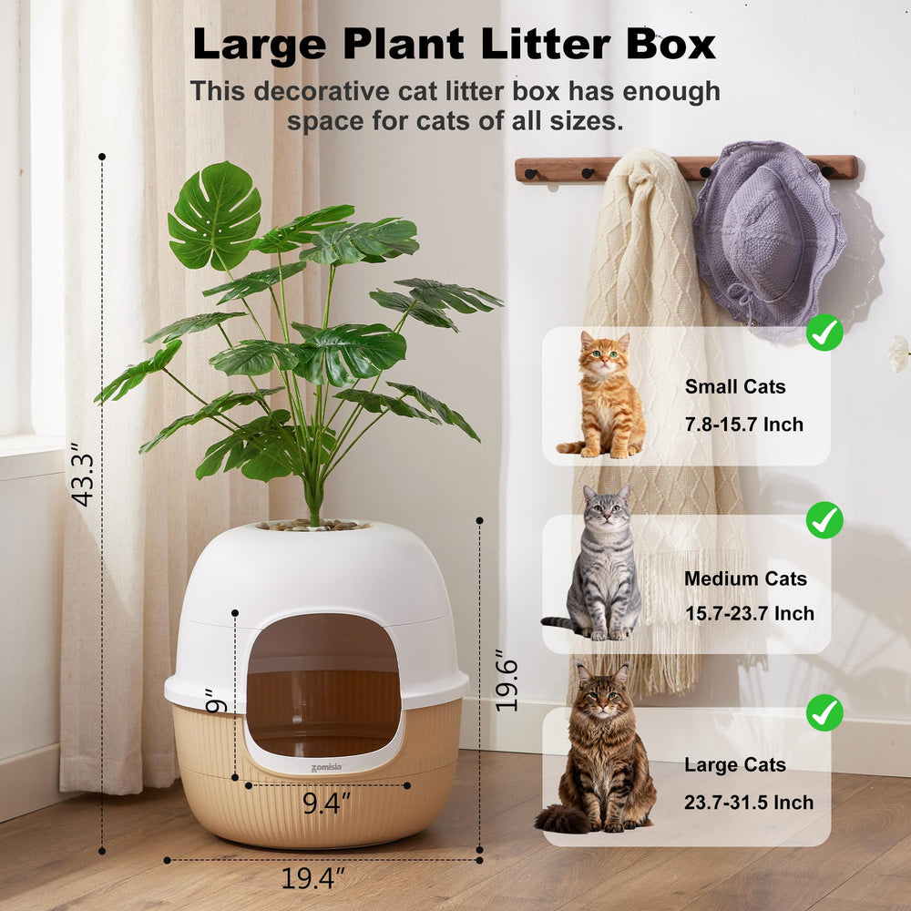 ZOMISIA plante artificielle en place, apporte esthétique et camouflage pratique
