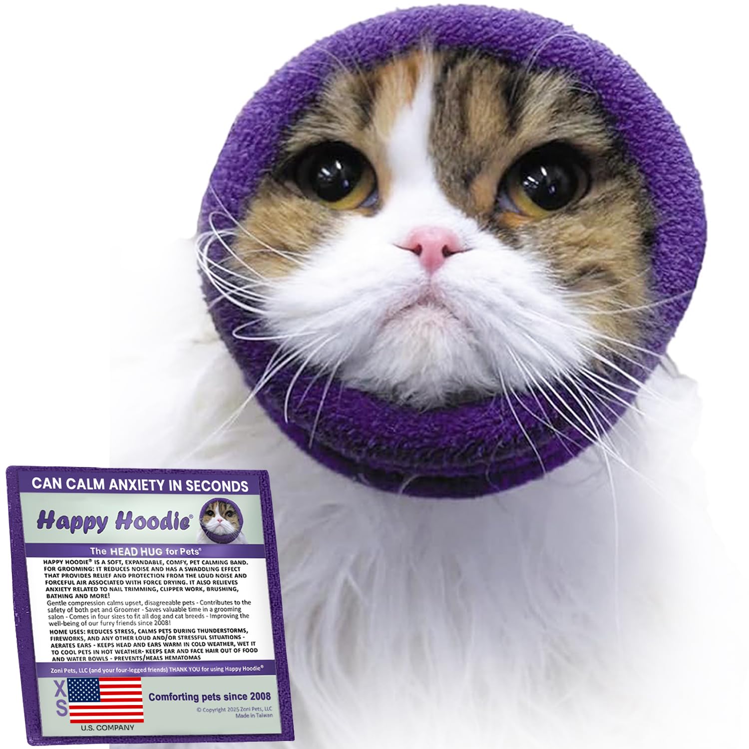 ZONI PETS Happy Hoodie face avant montrant maintien et confort