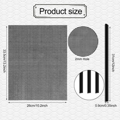 Zonon gros plan du maillage plastique montrant texture solide et découpe facile