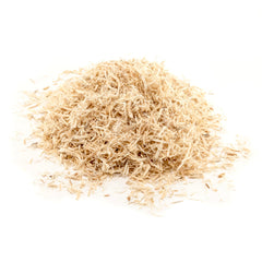 Zoo Med gros plan copeaux Aspen montrant texture absorbante et sans poussière