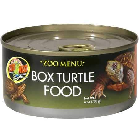 Zoo Med boîte face emballage montrant étiquette, nutritif et pratique