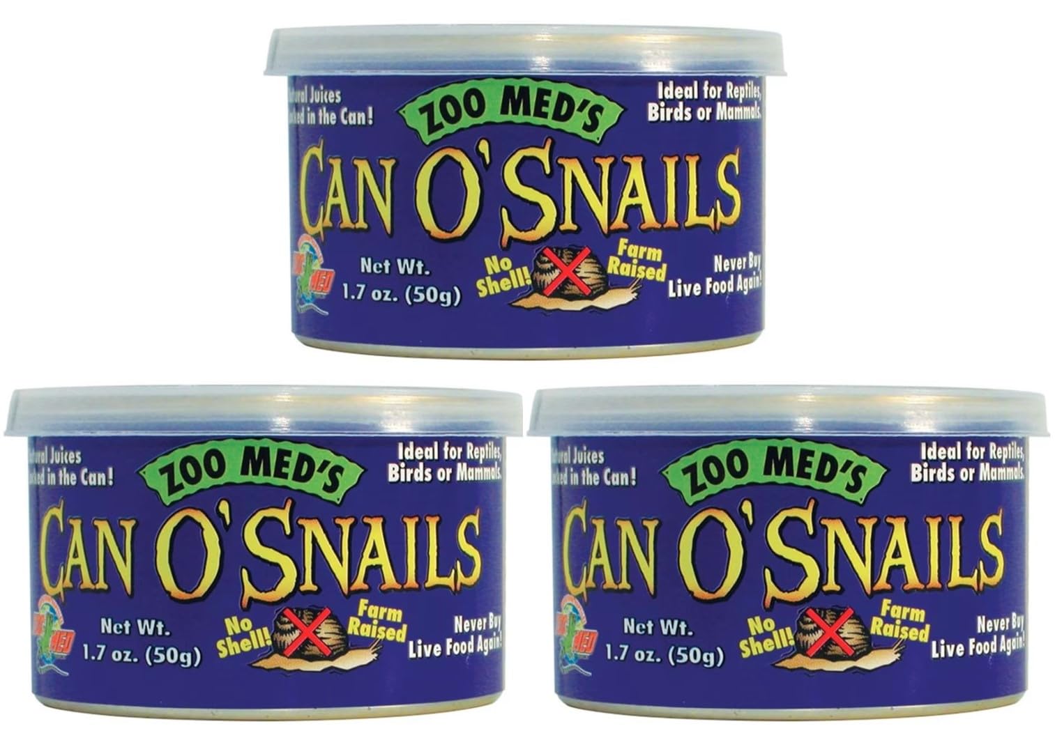 Zoo Med boîte Can O' Snails face avant pratique pour nourrir rapidement