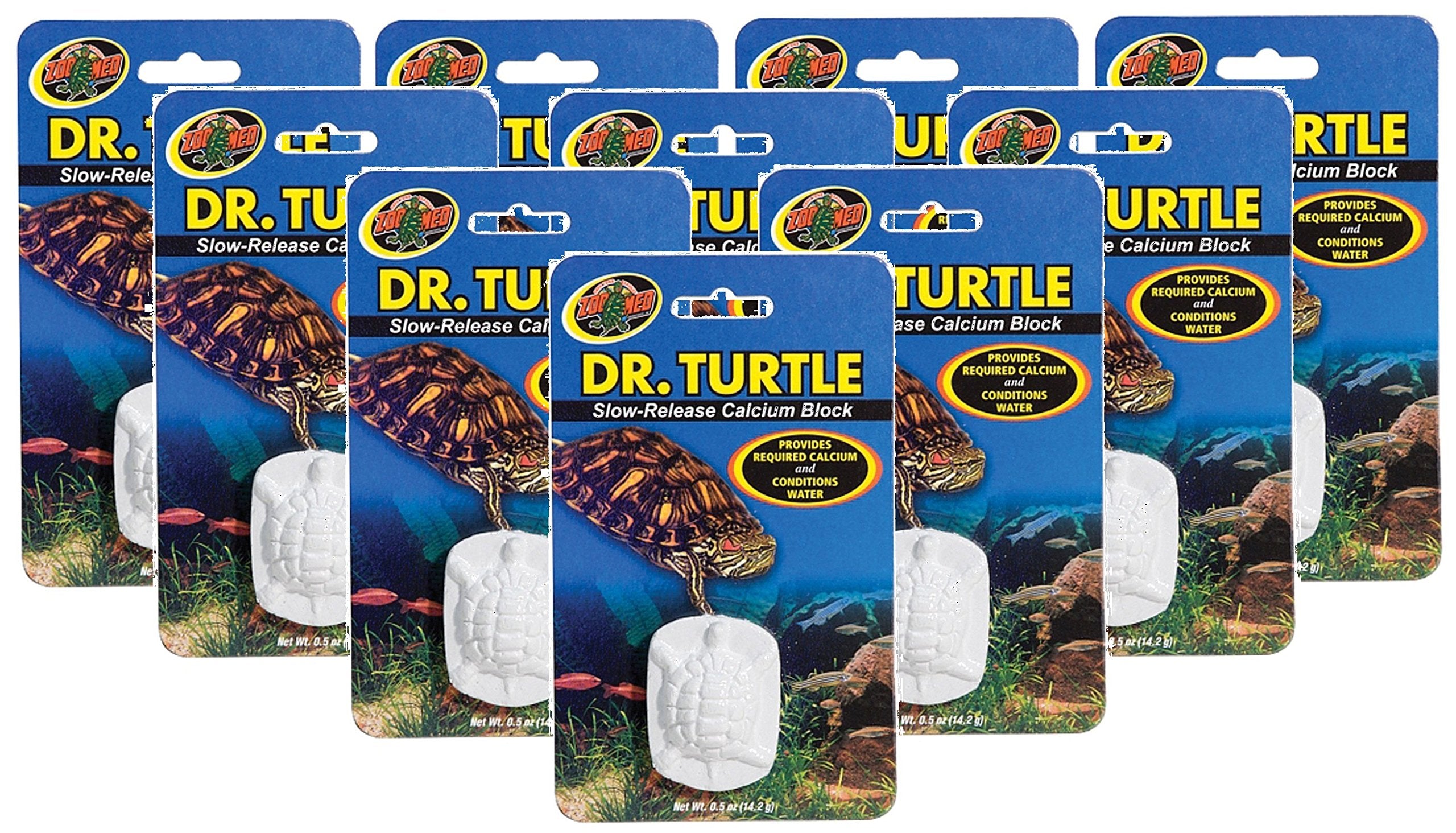 Zoo Med Dr.Turtle bloc calcium emballage visible, ajoute calcium stable