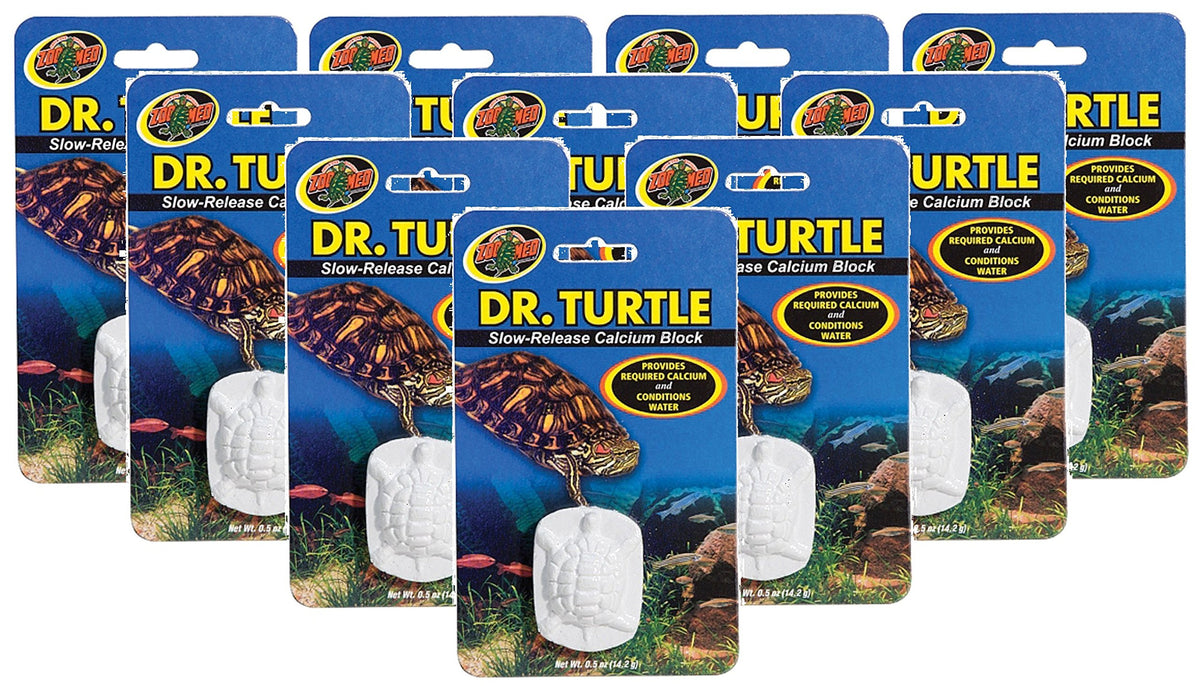 Zoo Med Dr.Turtle bloc calcium emballage visible, ajoute calcium stable