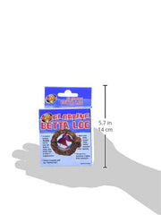 Zoo Med Floating Betta Log gros plan sur la texture simulant le bois naturel