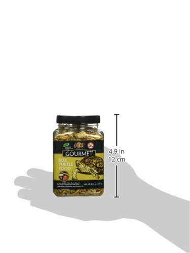 Zoo Med comparaison taille du sachet à la main montrant portion pratique