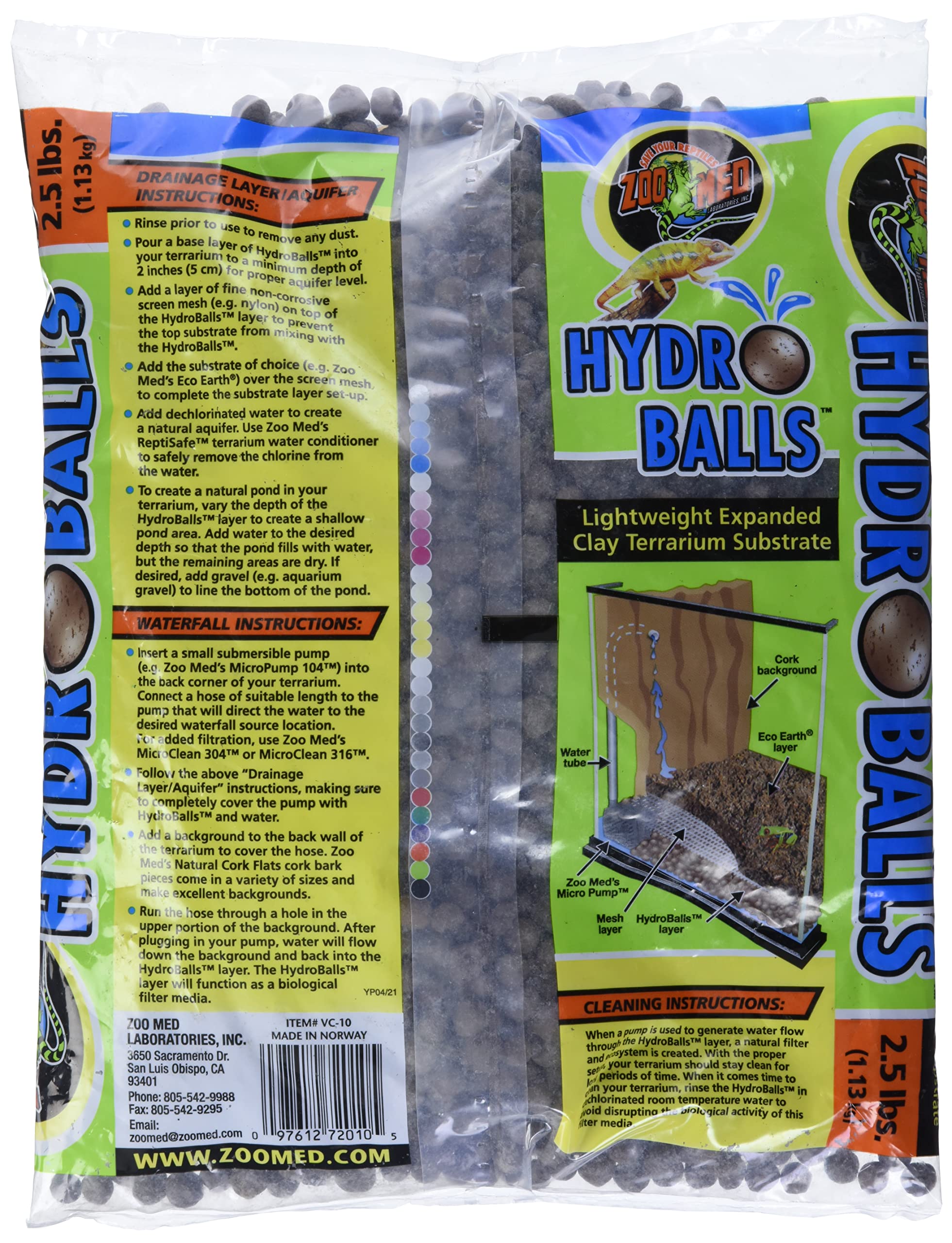 Zoo Med HydroBalls gros plan des billes d'argile pour meilleure aération racinaire